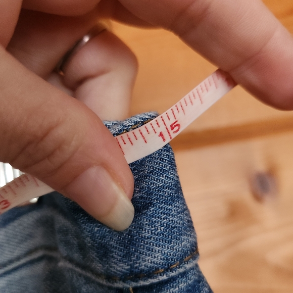 PISTOLA Jeans Presley Distressed High Rise Relaxed Roller‎ Crop Boho Sz 27 X 24" - Picture 5 of 11